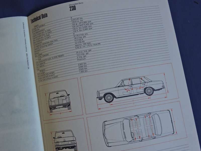 Mercedes Benz 230 advertising brochure.  Awesome pics   # LOOK #