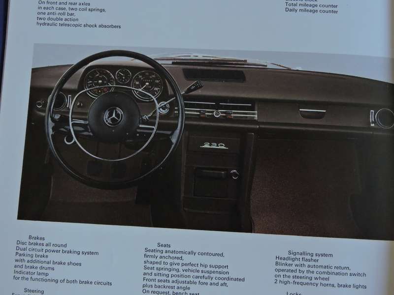 Mercedes Benz 230 advertising brochure.  Awesome pics   # LOOK #