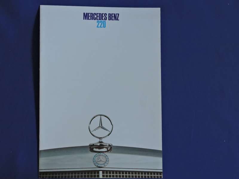 Mercedes Benz 220 advertising brochure.  Awesome pics   # LOOK #