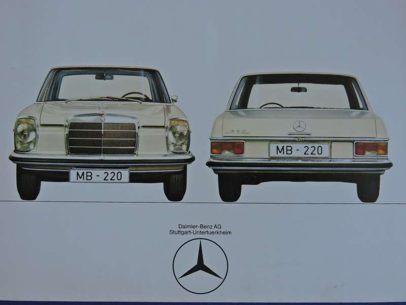 Mercedes Benz 220 advertising brochure.  Awesome pics   # LOOK #