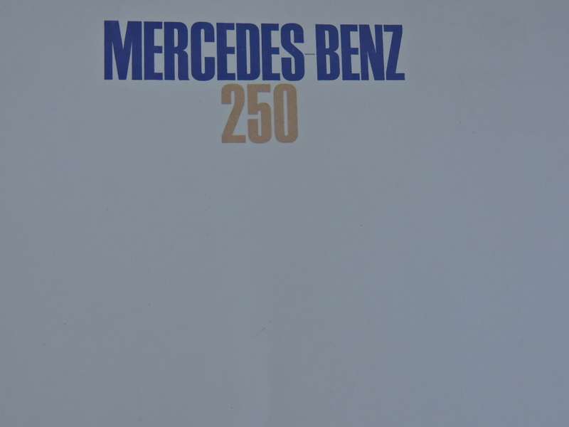 Mercedes Benz 250 advertising brochure.  Awesome pics   # LOOK #