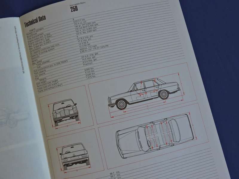 Mercedes Benz 250 advertising brochure.  Awesome pics   # LOOK #