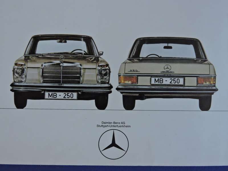 Mercedes Benz 250 advertising brochure.  Awesome pics   # LOOK #