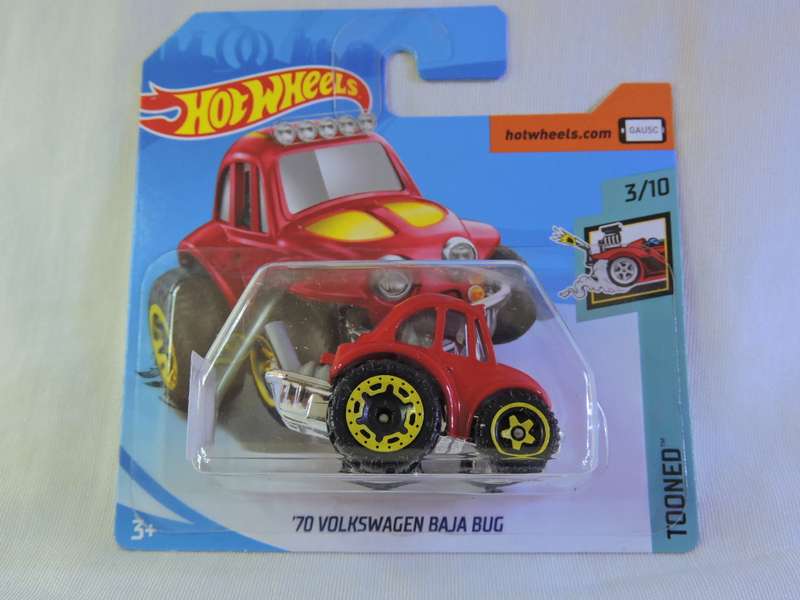 Hot Wheels Volkswagen VW Beetle Baja Bug ( Tooned Red )