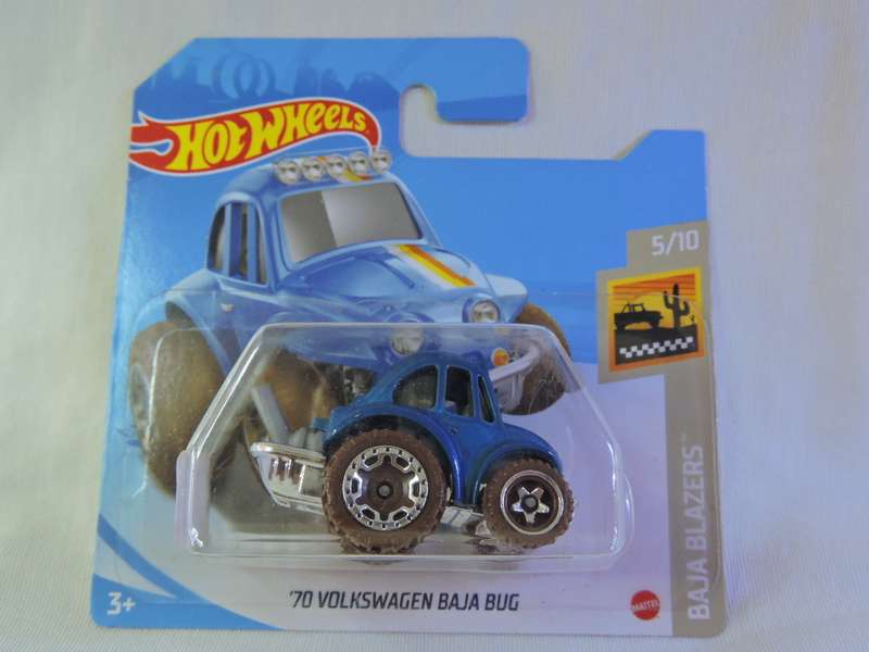 Hot Wheels Volkswagen VW Beetle Baja Bug ( Tooned Blue )