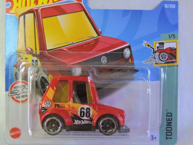 Hot Wheels Volkswagen VW Golf MK1 ( Tooned Red )