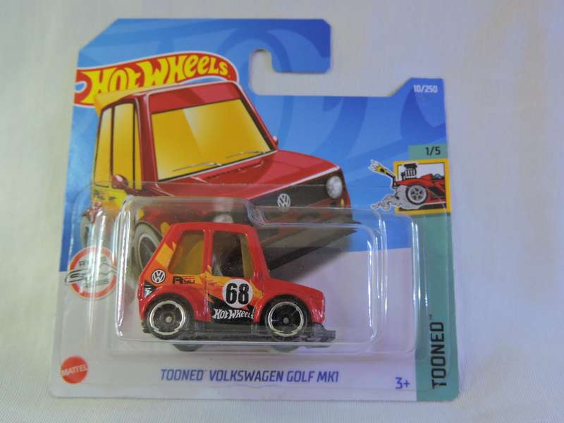 Hot Wheels Volkswagen VW Golf MK1 ( Tooned Red )