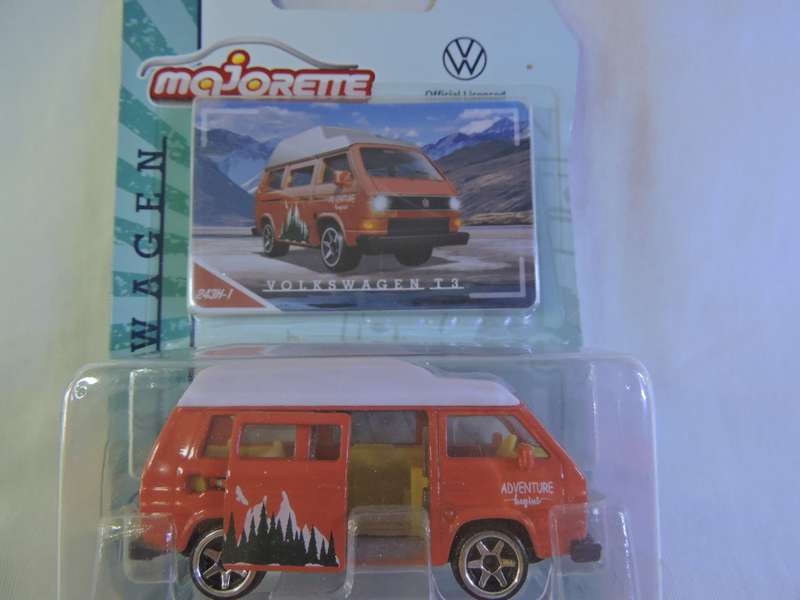 Majorette Volkswagen VW Kombi T3 ( Orange with sliding door ) like Hot Wheels