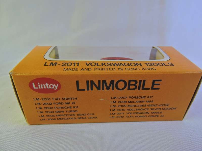 Lintoy Volkswagen VW Beetle 1200 LS ( Red ) MINT IN BOX  like Hot Wheels