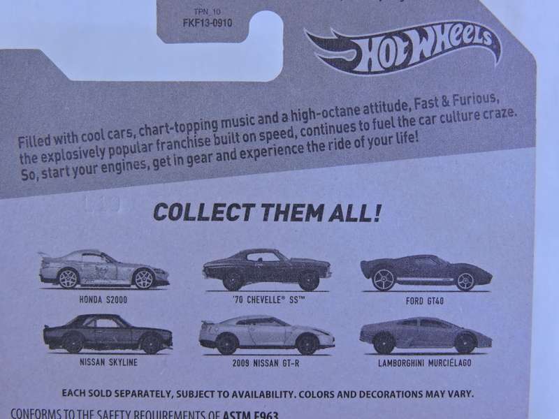 Hot Wheels NISSAN Skyline( Fast & Furious - Fast Five 4/6 ) Like Datsun