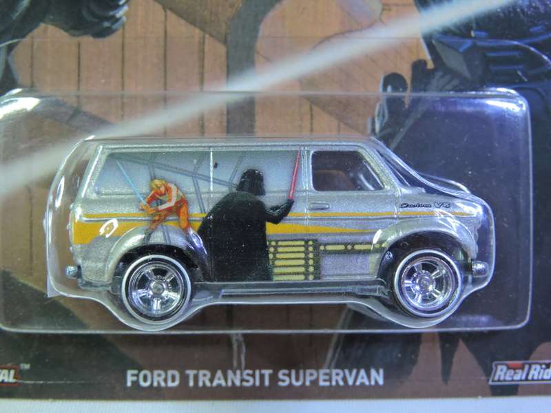 Hot Wheels FORD Transit Supervan ( Star Wars ) Full metal with Real Rider tyres.   Awesome detail.