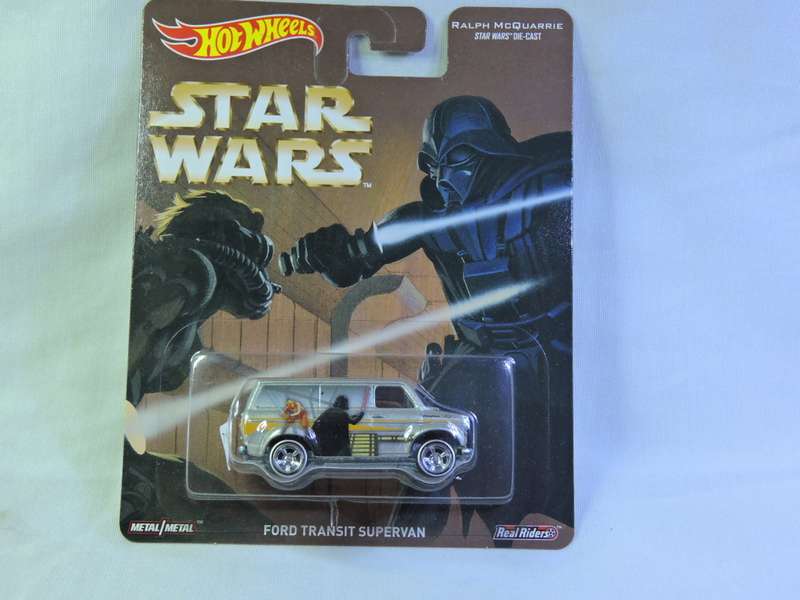 Hot Wheels FORD Transit Supervan ( Star Wars ) Full metal with Real Rider tyres.   Awesome detail.