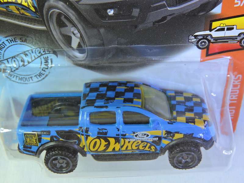 Hot Wheels FORD Ranger Raptor Pickup Bakkie ( Blue & silver checkered  )