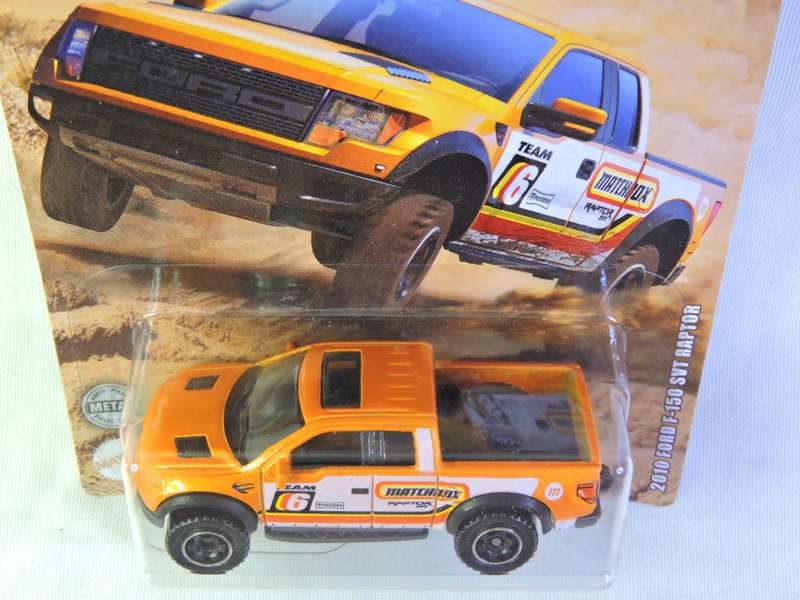 MATCHBOX FORD F-150 SVT Raptor  Pickup Bakkie ( Orange Off road rally 04/12 ) Like Hot Wheels