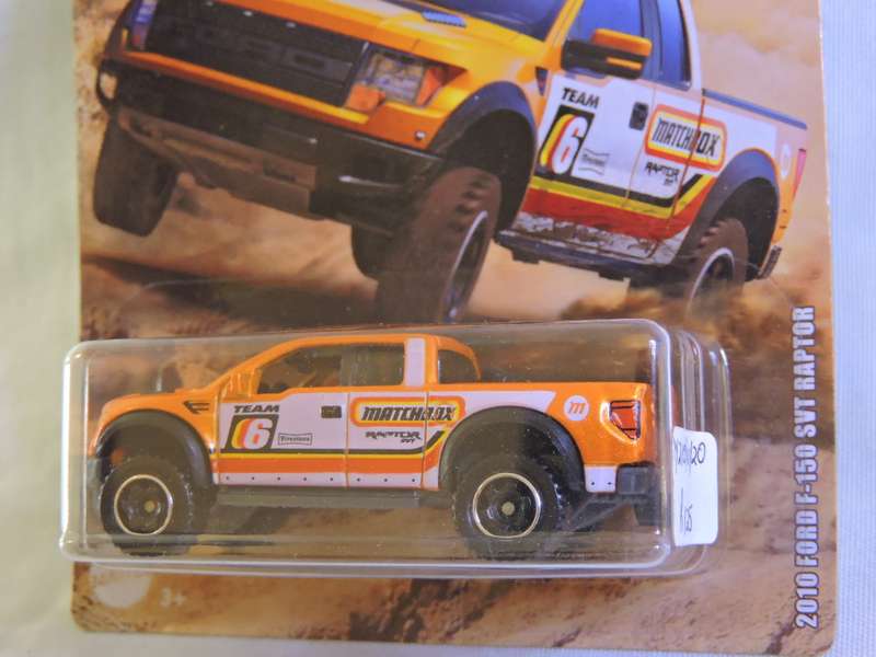 MATCHBOX FORD F-150 SVT Raptor  Pickup Bakkie ( Orange Off road rally 04/12 ) Like Hot Wheels