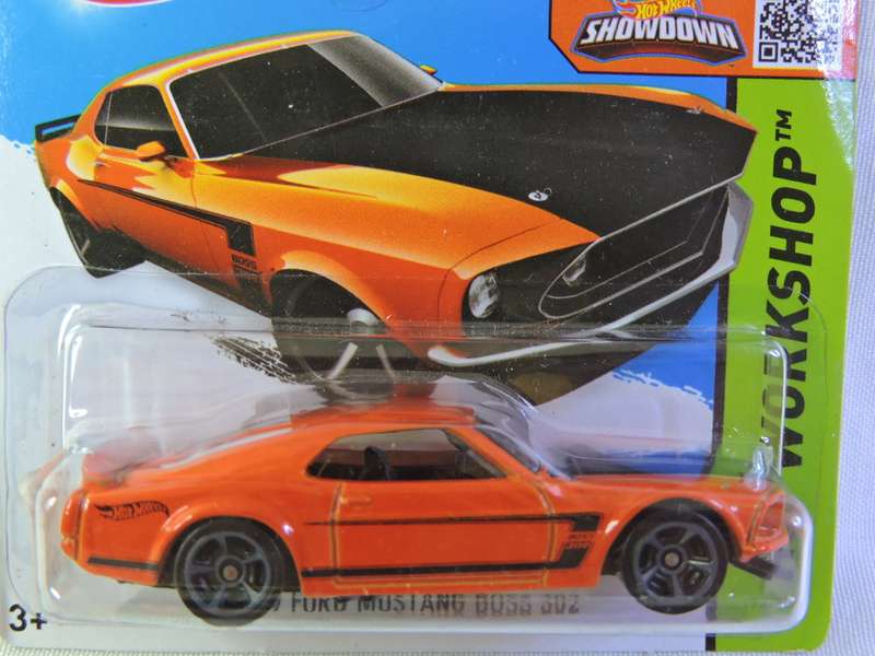 Hot Wheels FORD Mustang Boss 302 ( Orange Black stripe )