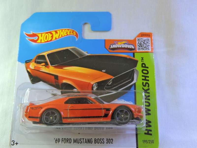 Hot Wheels FORD Mustang Boss 302 ( Orange Black stripe )
