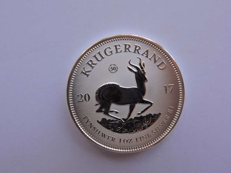 1 oz Fine Silver Coin .999 2017 KRUGERRAND with Privy mark Launch Edition Encapsulated & Certificate
