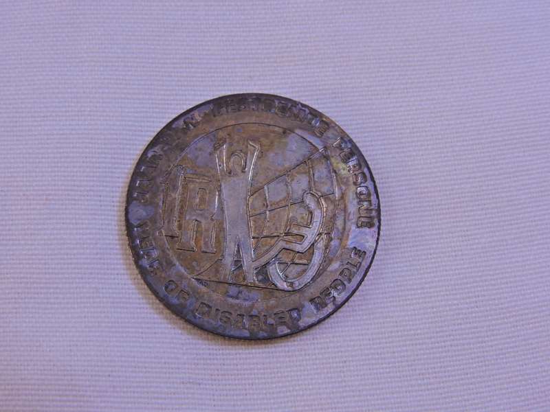 Proof 1986 R1 Silver Coin Year of Disabled  in SA Mint box