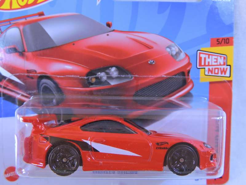 Hot Wheels TOYOTA Supra ( Red - black/white stripe )