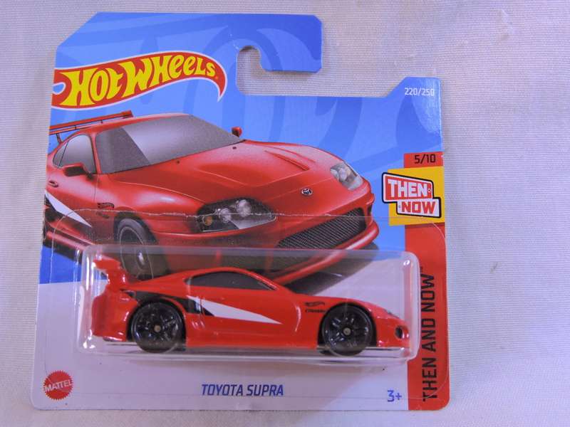 Hot Wheels TOYOTA Supra ( Red - black/white stripe )