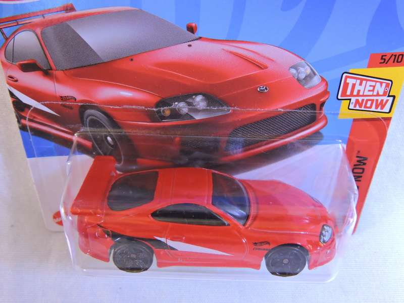 Hot Wheels TOYOTA Supra ( Red - black/white stripe )