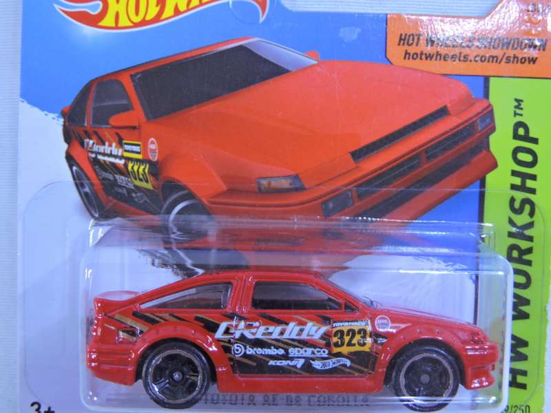 Hot Wheels TOYOTA Corolla AE-86 ( Red Reddy #323 )