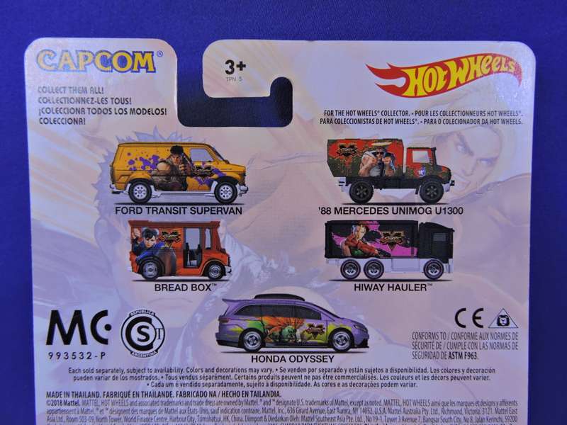 Hot Wheels FORD Transit Supervan  ( CapCom  1/5 ) Street Fighter