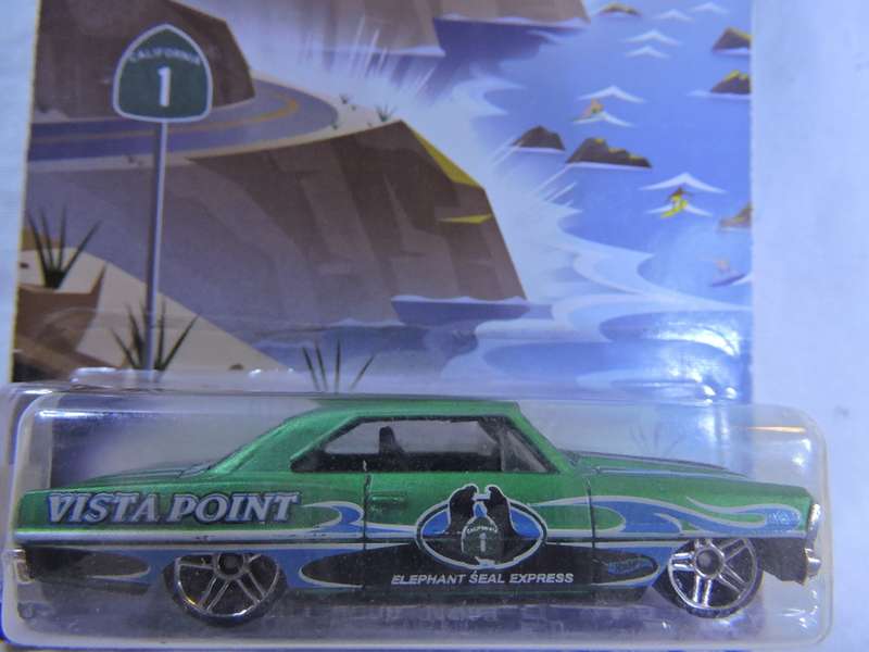Hot Wheels CHEVY CHEVROLET Chevy Nova ( Green ) Road Trippin # CHEVY BLOW OUT SALE #