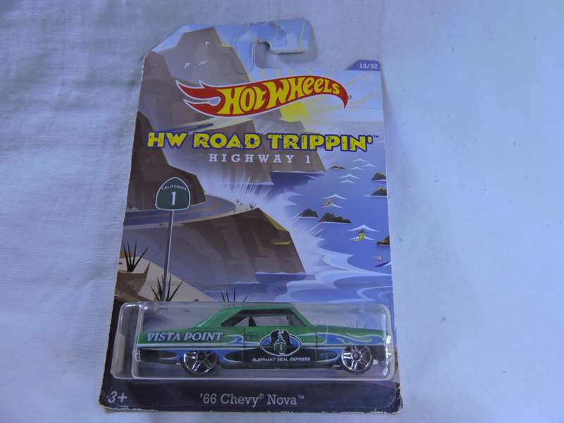 Hot Wheels CHEVY CHEVROLET Chevy Nova ( Green ) Road Trippin # CHEVY BLOW OUT SALE #