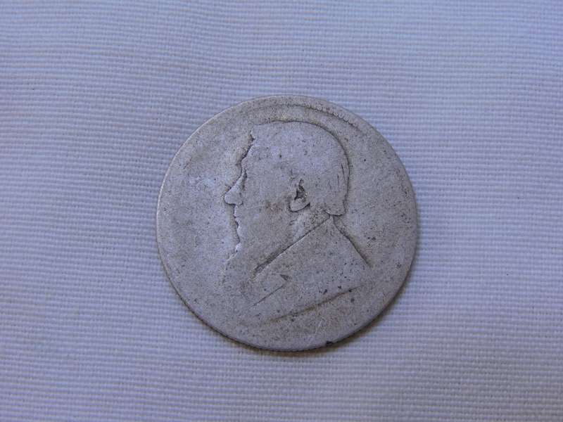 1894 ZAR 2 Shillings Paul Kruger .925 Sterling Silver coin Filler