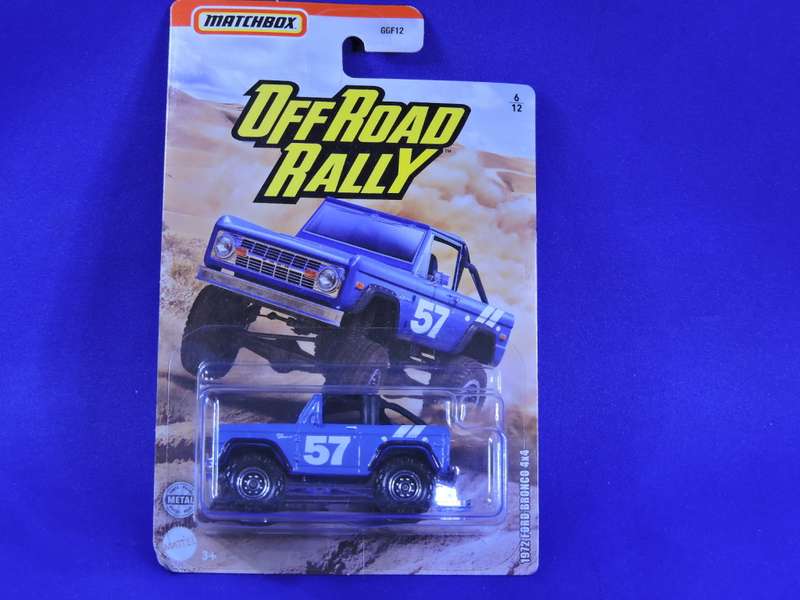 Hot Wheels FORD BRONCO ( Blue #57 ) Off Road Rally