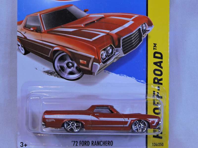 Hot wheels FORD Ranchero ( Red white stripe ) Long Card