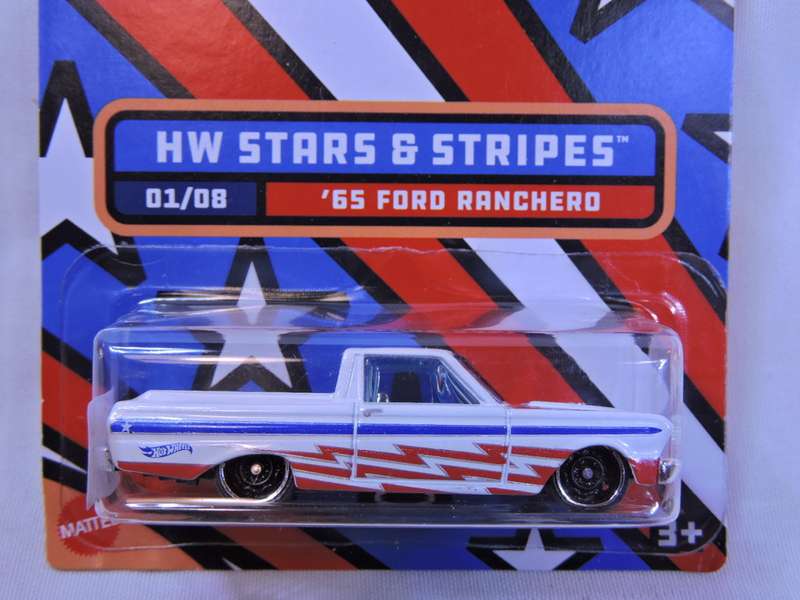 Hot wheels FORD Ranchero ( White stars & stripes ) Long Card