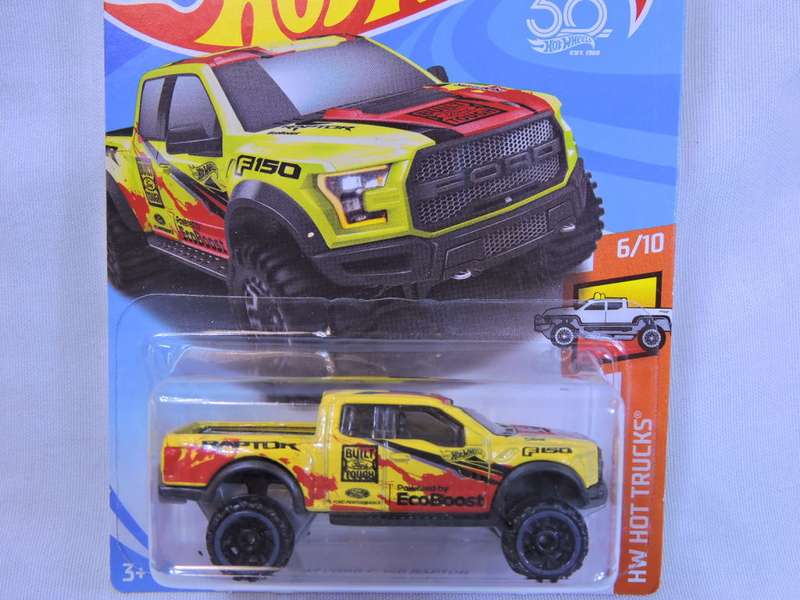 Hot wheels FORD F-150 Pick up Bakkie ( Yellow/Red ) EcoBoost Long Card