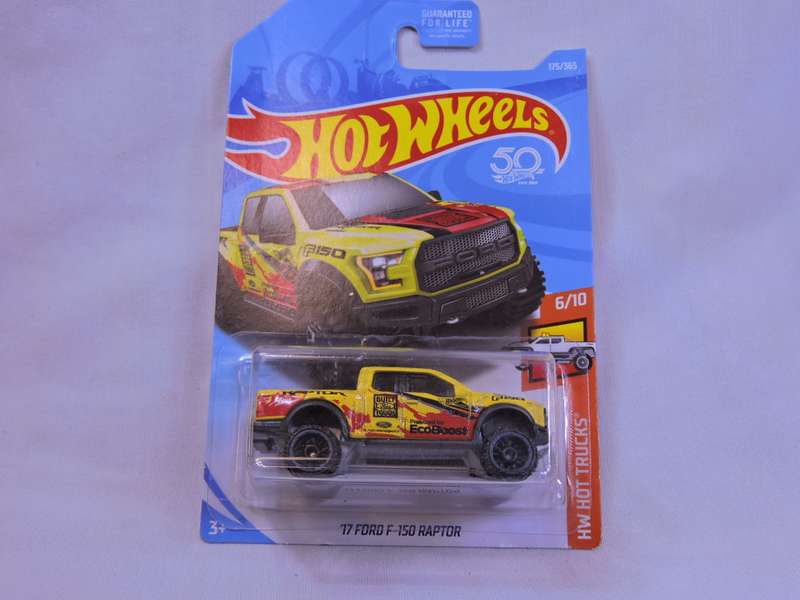 Hot wheels FORD F-150 Pick up Bakkie ( Yellow/Red ) EcoBoost Long Card