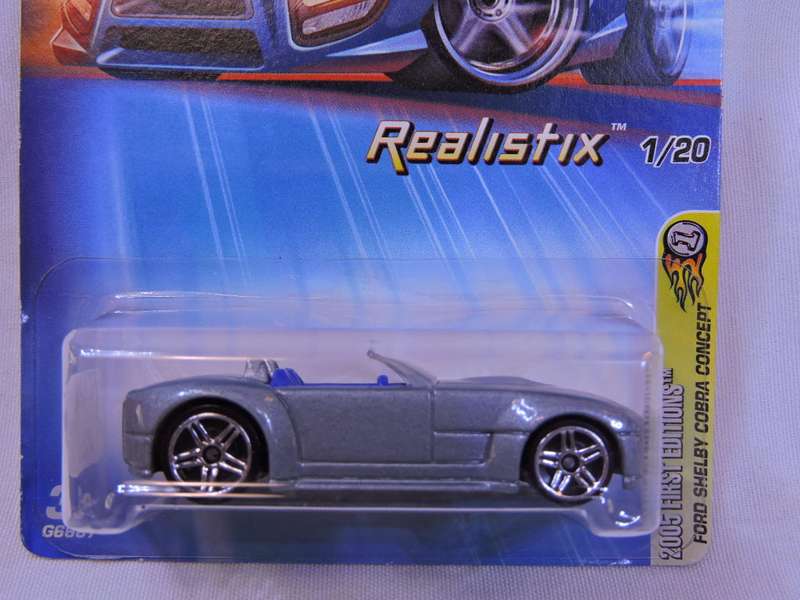 Hot Wheels FORD Shelby Cobra concept ( Silver )  Long Card