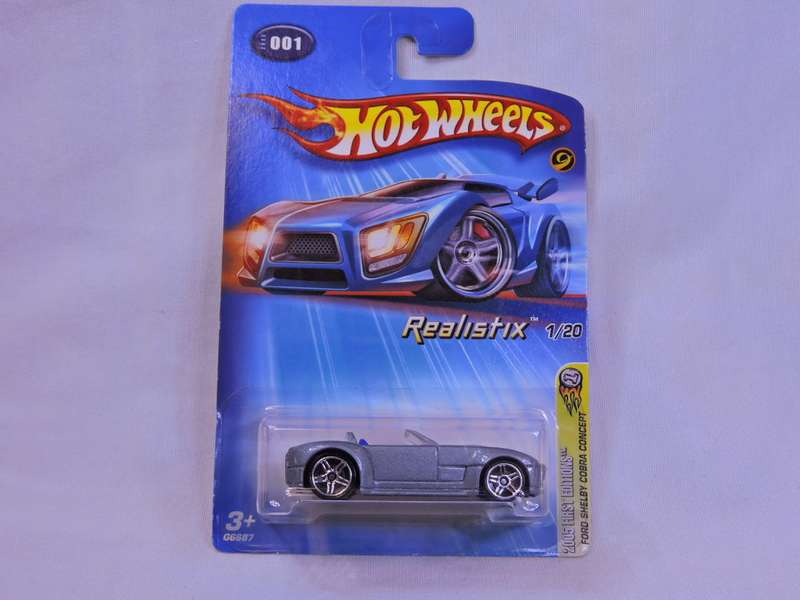 Hot Wheels FORD Shelby Cobra concept ( Silver )  Long Card