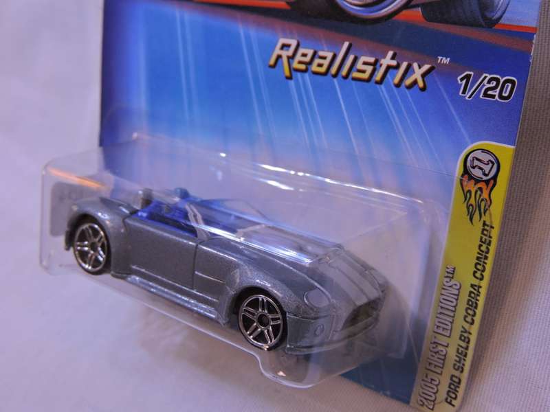Hot Wheels FORD Shelby Cobra concept ( Silver )  Long Card