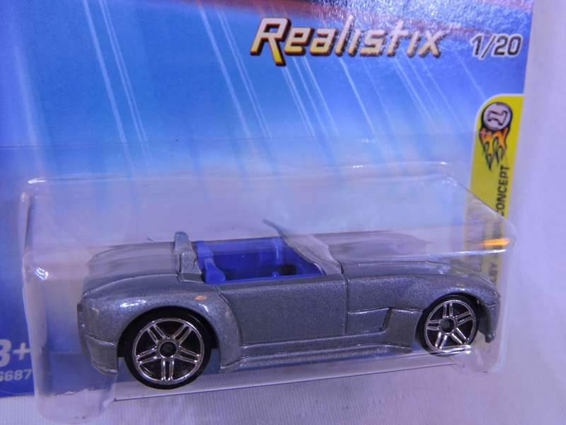 Hot Wheels FORD Shelby Cobra concept ( Silver )  Long Card