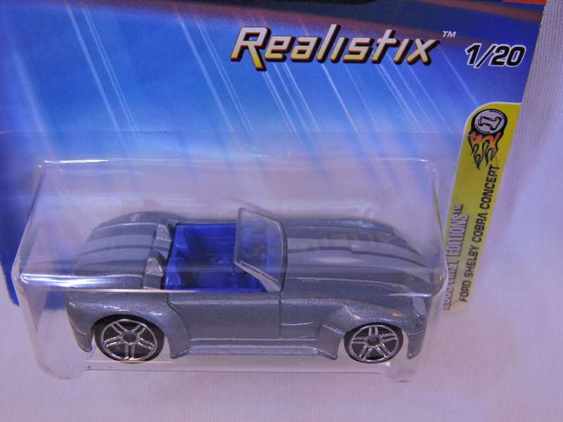 Hot Wheels FORD Shelby Cobra concept ( Silver )  Long Card