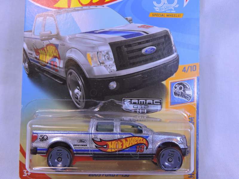 Hot wheels FORD F-150 Pick up Bakkie ( HW ZAMAC ) Special 50th Rims Long Card