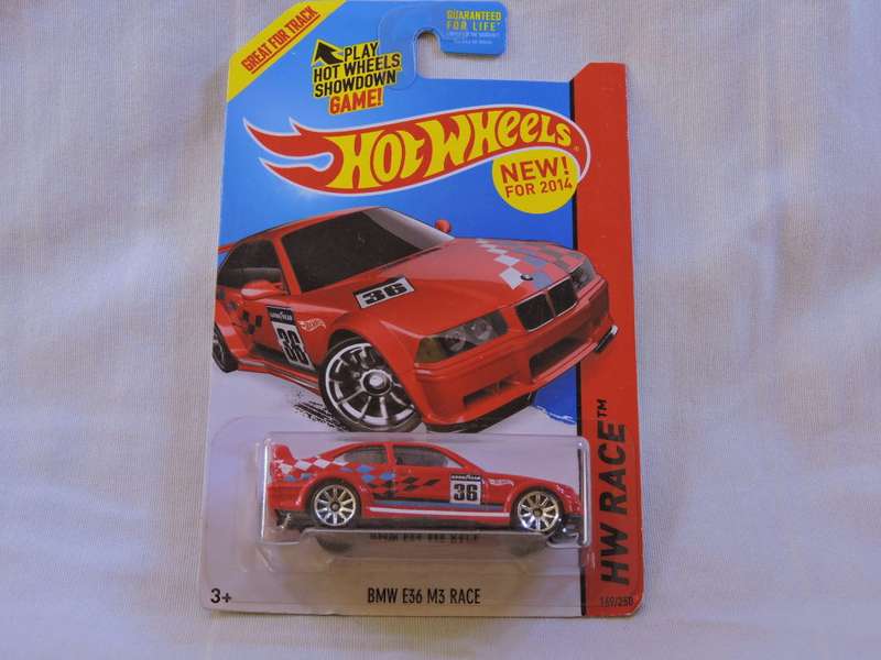 Hot Wheels BMW E36 M3 Race ( Red #36 ) Dolphin shape