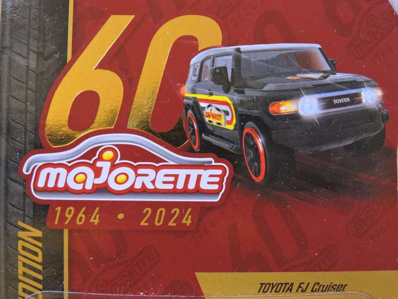 Majorette TOYOTA FJ Cruiser ( Black ) 60th Anniversary Edition Like Hot Wheels