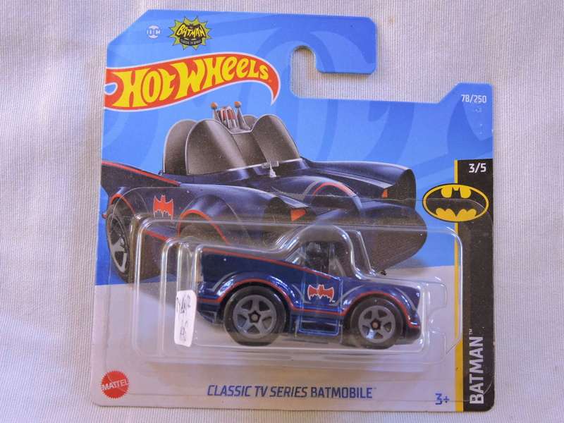 Hot Wheels Classic TV Series BATMOBILE Tooned ( Royal Blue Red pin strip & Black windows )  Batman