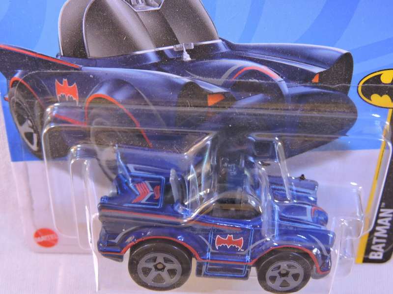 Hot Wheels Classic TV Series BATMOBILE Tooned ( Royal Blue Red pin strip & Black windows )  Batman