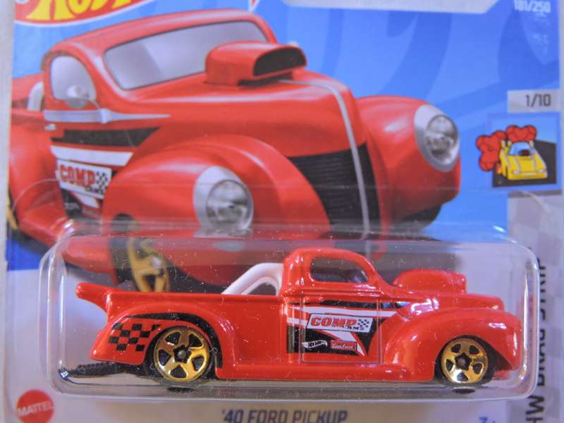 Hot Wheels  `40 FORD PickUp ( Red )  Drag Strip