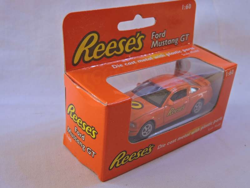 Reeses FORD Mustang GT ( Orange ) Mint model in sealed box like Hot Wheels