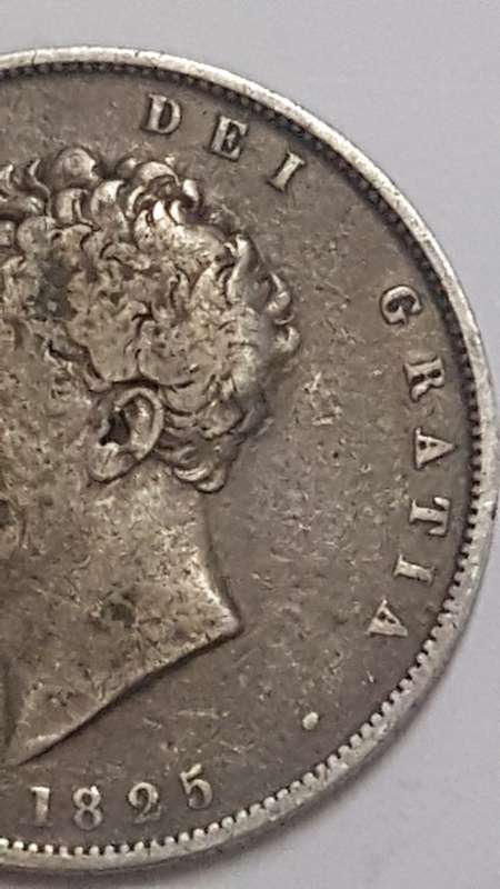 1825 British Half crown silver coin   # CRAZY BARGAIN COIN  #