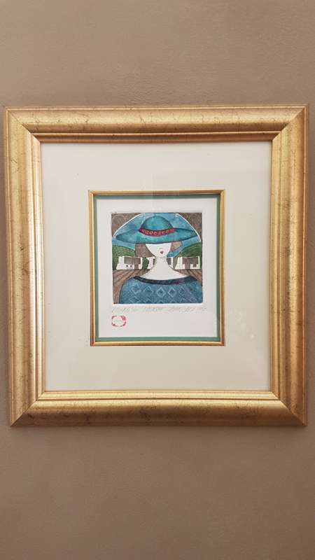 Johan Smith Original Art Colour Etchings Pair Susara and Natasha